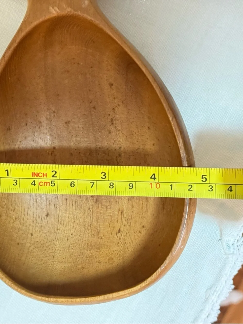 Vintage‎ Hand-Carved Pineapple Wood Serving Bowl - Natural Brown